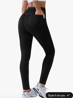 Serra High-Waist Black Jeggings